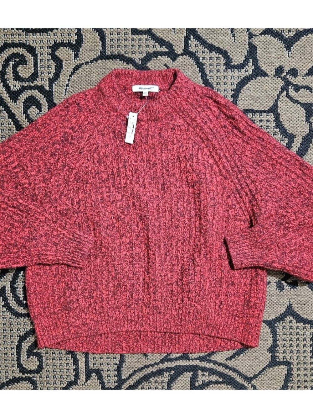 Madewell Women's Ribbed Cotton-Blend Sweater XXS NT858
